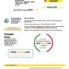 Indonesia PLN electricity utility bill template, fully editable in PSD format