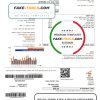 Israel Electric Corporation utility bill template in Word and PDF format (.doc and .pdf), in Hebrew