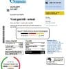 Kyrgyzstan Gazprom utility bill template in Word and PDF format
