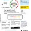 Kyrgyzstan gas utility bill template fully, editable in PSD format