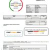 Latvia Baltcom telecommunications utility bill template in Word and PDF format (Latvian version)