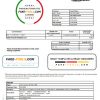 Latvia Baltcom telecommunications utility bill template in Word and PDF format (English version)