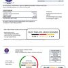 Libya General Electric Company electricity utility bill template in Word and PDF format