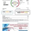 Lithuania Teo utility bill template in Word and PDF format (.doc and .pdf)
