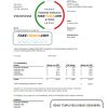 Netherlands NUON gas utility bill template in Word and PDF format in Dutch language