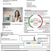 Portugal EDP electricity utility bill template in Word and PDF format