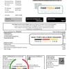 Portugal MEO utility bill template in Word and PDF format, fully editable