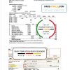 Slovenia Infrastruktura Bled utility bill template in Word and PDF format (.doc and .pdf)
