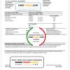 Spain Repsol gas utility bill template in Word and PDF format