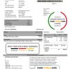 Spain Vodafone telecommunications utility bill template in Word and PDF format