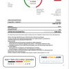 Sweden Tele Ring utility bill template in Word and PDF format