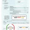 Switzerland Telecom utility bill template, fully editable in PSD format
