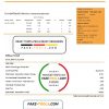 Tajikistan Barqi Tojik Company electricity utility bill template in Word and PDF format