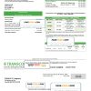 UAE TRANSCO Company utility bill template in Word and PDF format