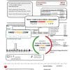USA Arizona City of Phoenix utility bill template in Word and PDF format