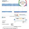 USA CPW utility bill template in Word and PDF format