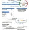 USA California Lincoln Avenue Water Company utility bill template in Word and PDF format