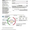 USA California SCV Water utility bill template in Word and PDF format