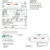 USA Cascade Natural Gas utility bill, Word and PDF template