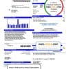 USA City of Sherman utility bill template in Word and PDF format