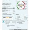 USA Con Edison electricity utility bill template in Word and PDF format
