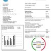 USA Connecticut Light & Power electricity utility bill in Word and PDF format