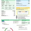 USA Florida City of Edgewater utility bill template in Word and PDF format