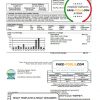 USA Florida Florida Keys utility bill template in Word and PDF format
