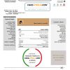 United Arab Emirates Abu Dhabi Municipality Service utility bill template in Word and PDF format