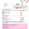 United Kingdom Igloo Energy utility bill template in Word and PDF format
