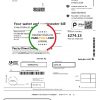 United Kingdom United Utilities water utility bill template in Word and PDF format