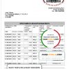 Albania Bank of Albania bank statement template in Word and PDF format scan effect