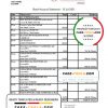 Albania ProCredit bank statement template in Excel and PDF format scan effect