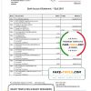 Albania ProCreditBank proof of address bank statement Word and PDF template, .doc and .pdf format scan effect