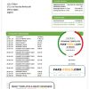 Algeria Banque nationale d’Algérie (BNA) template of bank statement, Word and PDF format (.doc and .pdf)