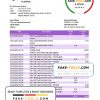 Algeria Natixis Algerie bank statement template in Excel and PDF format scan effect