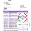 Algeria Natixis Algerie bank proof of address bank statement template in Word and PDF format scan effect