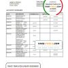 Angola Banco Economico bank statement template in Word and PDF format