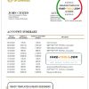 Antigua and Barbuda Global Bank of Commerce bank statement template in Excel and PDF format