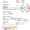 Argentina BBVA bank statement template in Excel and PDF format