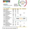 Argentina Banco Credicoop bank statement template in Excel and PDF format
