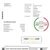 Australia ANZ proof of address bank statement template in Word and PDF format