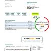 Australia Aveo bank statement template in .xls and .pdf file format