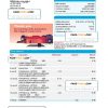 Australia Bendigo bank statement easy to fill template in Excel and PDF format, 2 pages