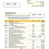 Australia Commonwealth bank statement, Word and PDF template, 5 pages