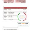 Australia HSBC bank statement template fully editable in Word and PDF format