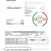 Australia Humebank proof of address statement template in .doc and .pdf format, fully editable