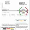 Australia ING Direct bank statement easy to fill template in Word and PDF format