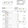 Australia NAB bank statement, Word and PDF template, 2 pages