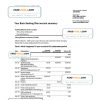 Australia Scotiabank bank statement, Word and PDF template, 2 pages